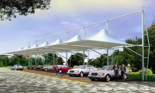 膜结构车棚 膜结构车棚