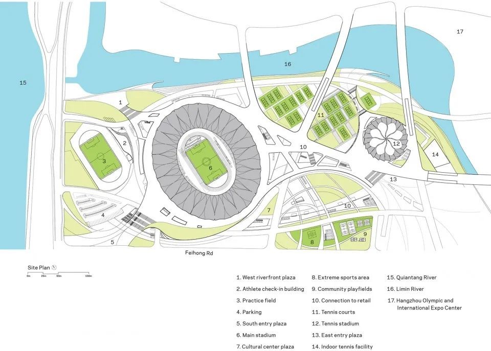 杭州奥林匹克体育中心膜结构 杭州奥林匹克体育中心膜结构