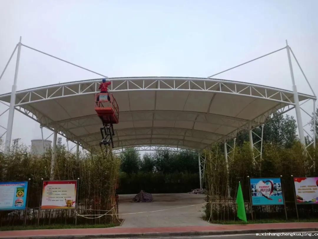 篮球场膜结构 篮球场膜结构