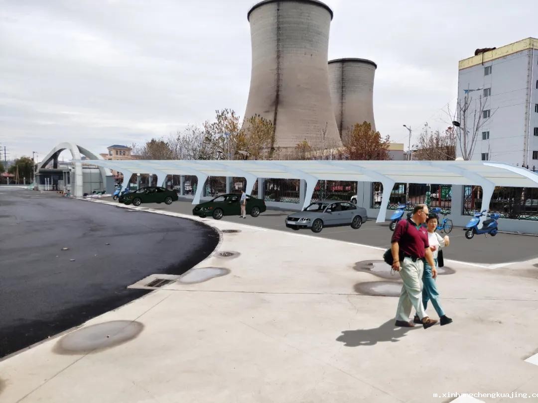 膜结构车棚 膜结构车棚