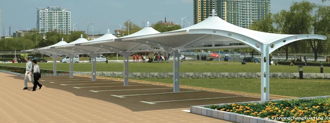 膜结构车棚 膜结构车棚