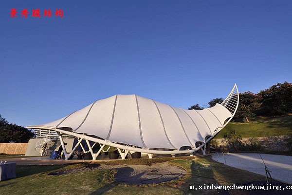 张拉膜车棚 张拉膜车棚