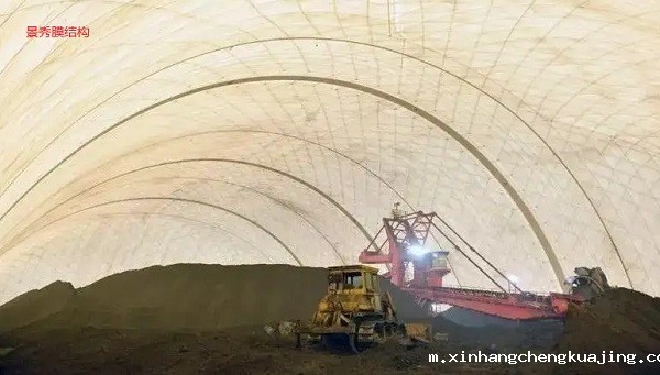 全封闭式气膜储煤棚 全封闭式气膜储煤棚