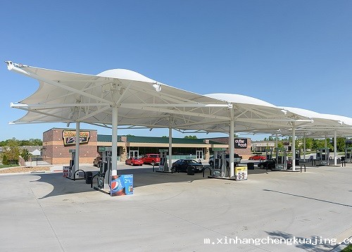 加油站罩棚适合做膜结构吗? 加油站罩棚适合做膜结构吗?