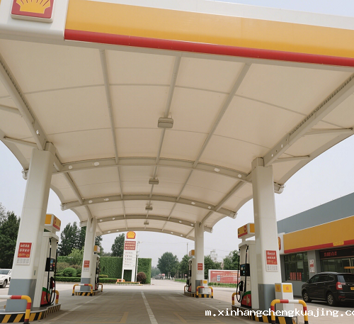 加油站膜结构顶棚 加油站膜结构顶棚