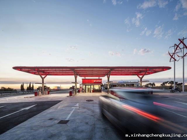 CEPSA旗舰加油站 世界杯直播平台网站官网加油站膜结构棚.jpg