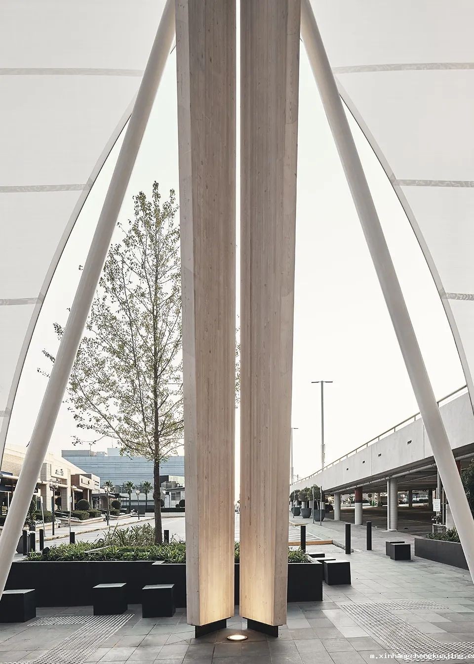 The Link创意走廊膜结构 深圳世界杯直播平台网站官网膜结构建筑走廊