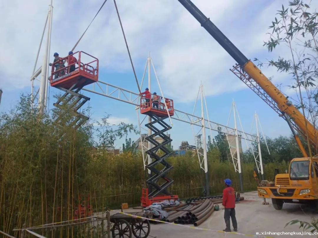 篮球场膜结构 篮球场膜结构