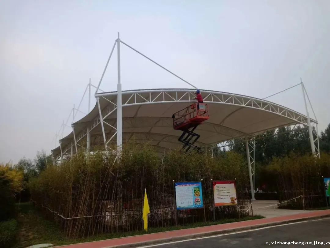 篮球场膜结构 篮球场膜结构