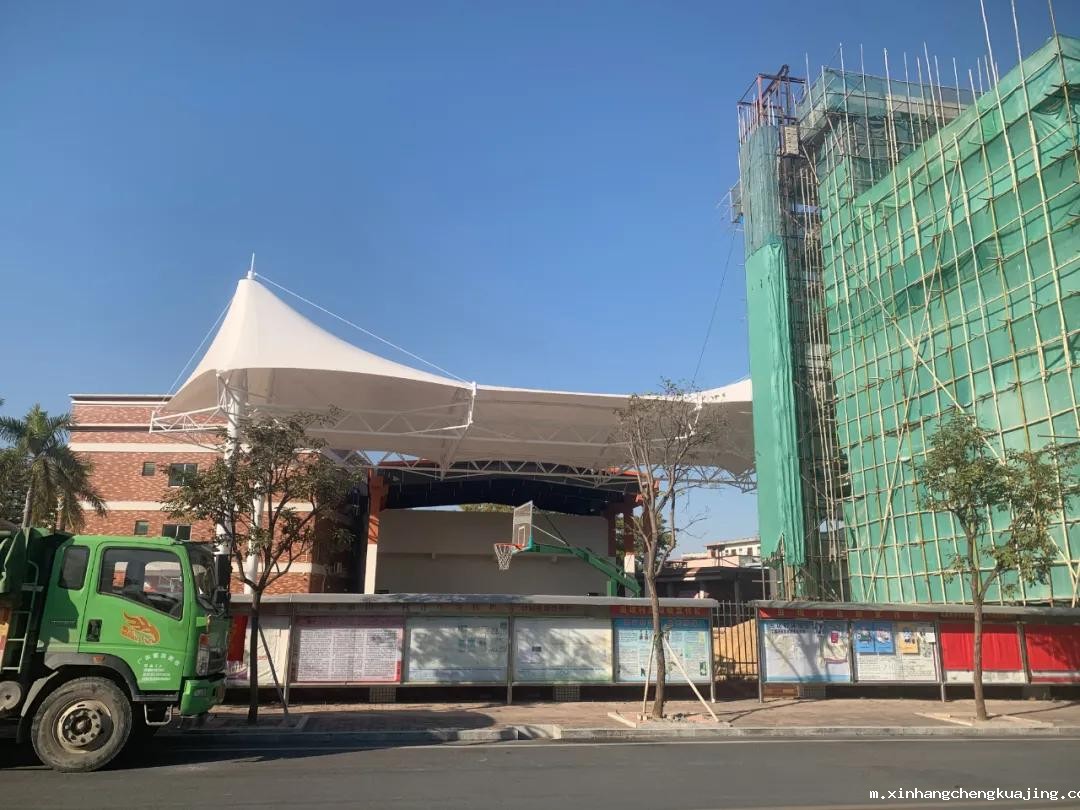 膜结构篮球场 膜结构篮球场