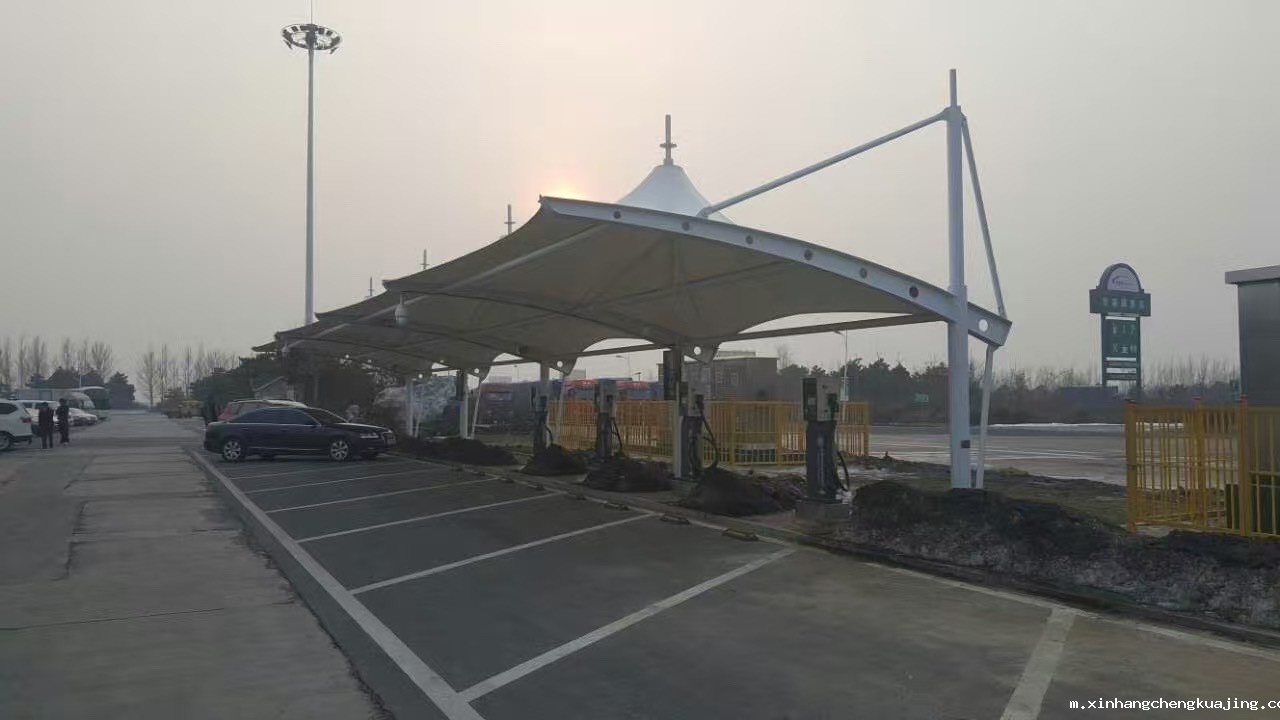 膜结构车棚 膜结构车棚