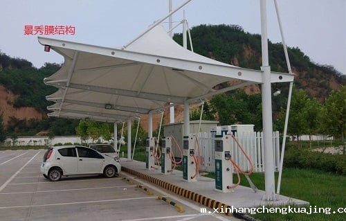 膜结构车棚 膜结构车棚