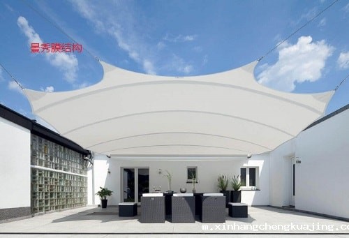 新型膜结构雨棚设计 新型膜结构雨棚设计