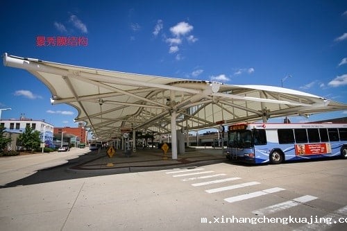 膜结构车棚 膜结构车棚