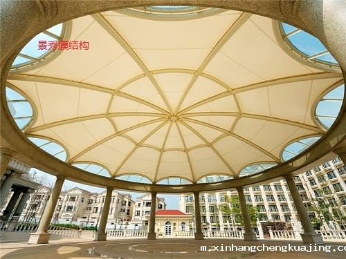 钢构膜结构雨棚 钢构膜结构雨棚