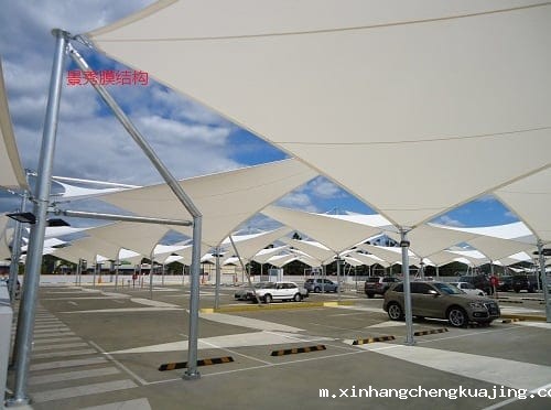 张拉膜景观棚 张拉膜景观棚