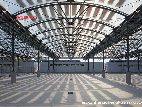 ETFE膜结构车棚 ETFE膜结构车棚