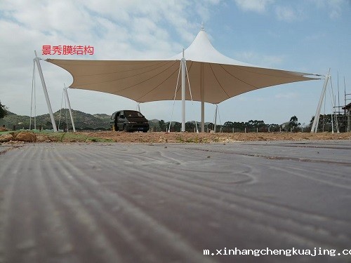 膜结构广场遮阳棚 膜结构广场遮阳棚