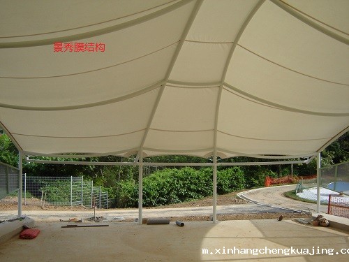 钢膜结构停车棚供应商 钢膜结构停车棚供应商