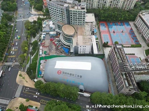 深圳眼科医院基坑气膜案例分享 深圳眼科医院基坑气膜案例分享