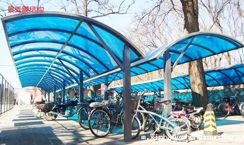 膜结构自行车棚
