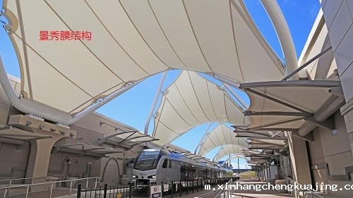 站台膜结构遮阳棚
