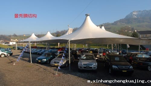 户外膜结构遮阳棚