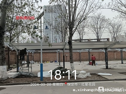 医院膜结构车棚