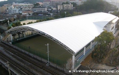 膜结构球场遮阳棚