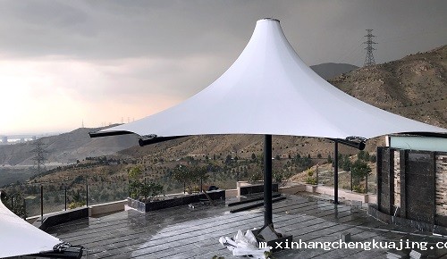 空中花园膜结构雨棚