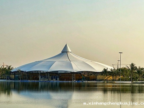 温泉大堂张拉膜