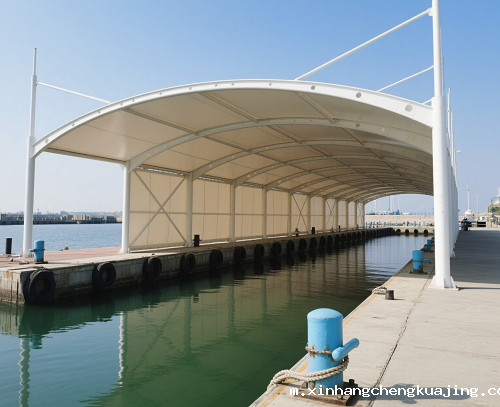 码头专用膜结构推拉棚
