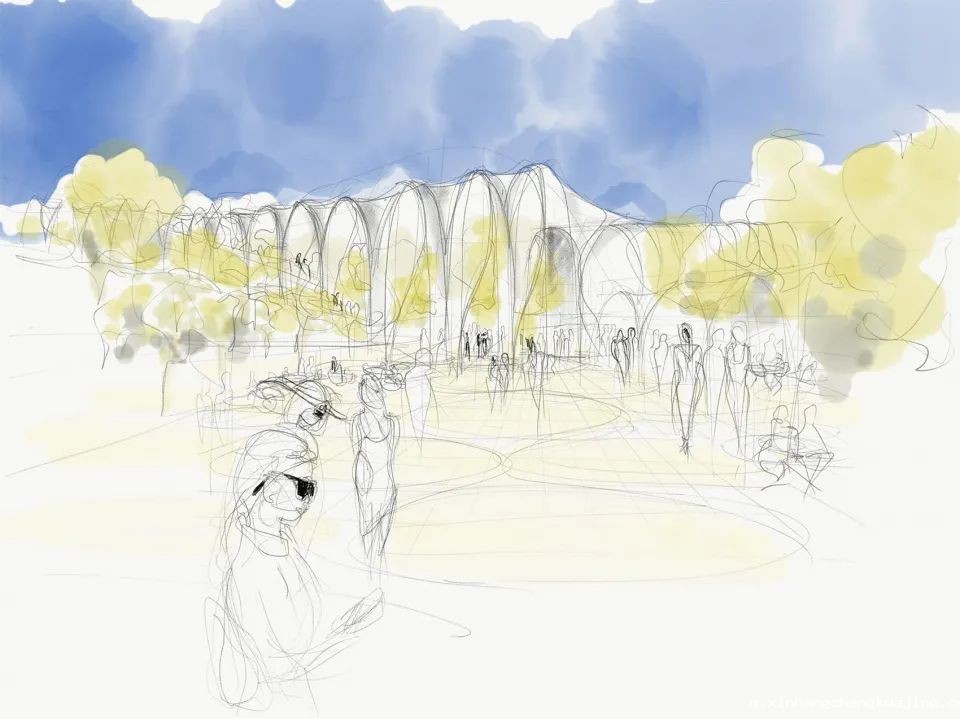 The Link创意走廊膜结构 深圳世界杯直播平台网站官网膜结构建筑走廊