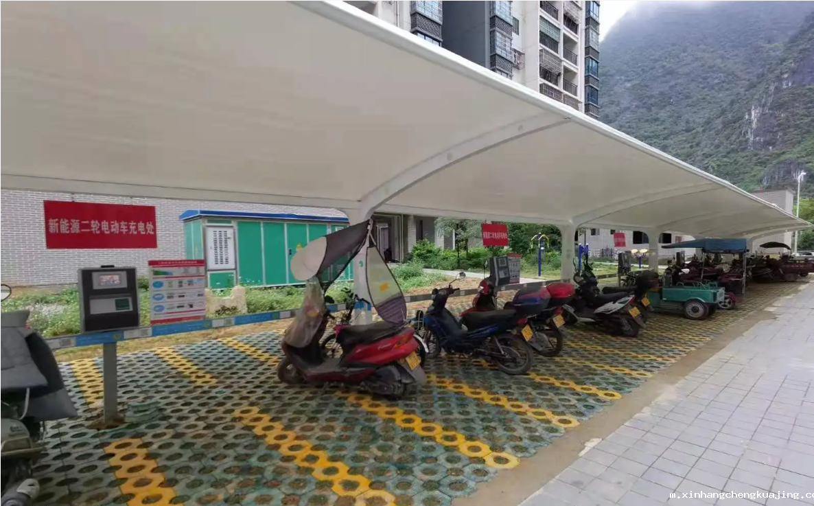 电动车膜结构车棚