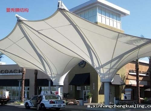 膜结构景观遮阳棚 膜结构景观遮阳棚