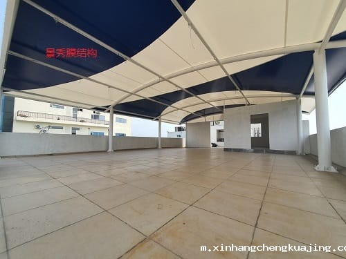 工厂顶楼膜结构雨棚
