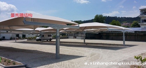 膜结构车棚 膜结构车棚