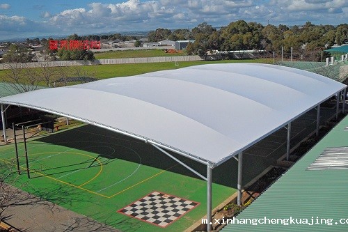 膜结构篮球场 膜结构篮球场