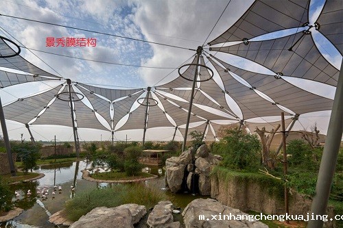 户外膜结构遮阳棚