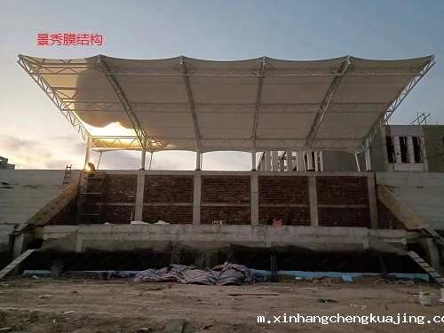 体育看台顶棚膜结构 体育看台顶棚膜结构