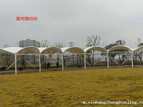 广场膜结构景观棚