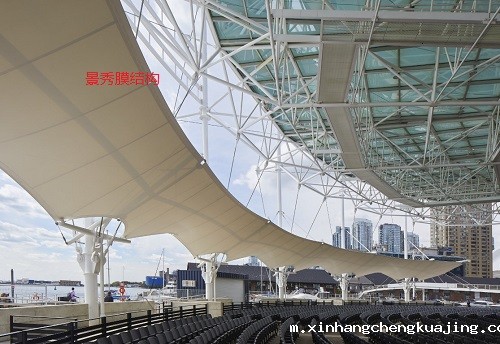 表演舞台膜结构雨棚 表演舞台膜结构雨棚