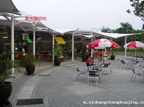 内蒙古商业街景观膜结构棚定制