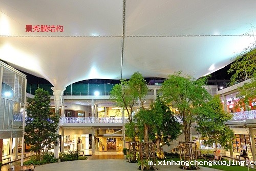 钢膜结构遮阳棚 钢膜结构遮阳棚