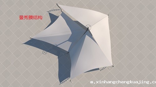 洛阳上海路景观膜结构案例分享 洛阳上海路景观膜结构案例分享