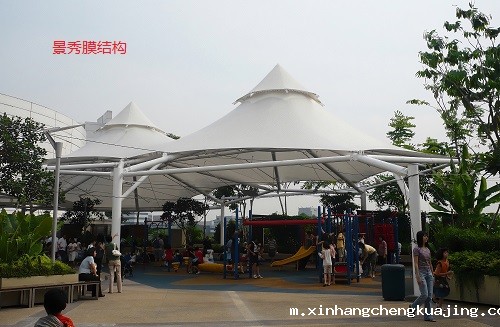 景区遮阳棚张拉膜 景区遮阳棚张拉膜