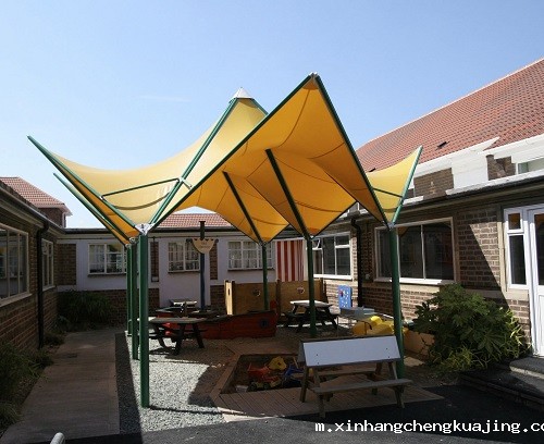 广场膜结构景观棚设计 广场膜结构景观棚设计