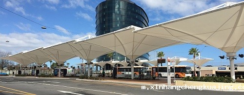 膜结构站台棚 膜结构站台棚