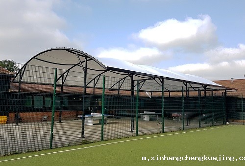 体育场室外乒乓球场地膜结构遮阳棚案例分享