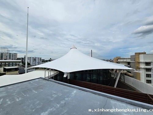 天台膜结构遮阳棚